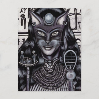 Bast Cat Goddess Ägyptisch Postkarte