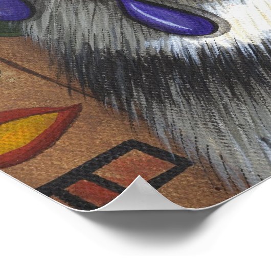 Bast Goddess, ägyptisches Bastet Cat Poster (Ecke)