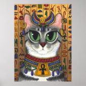 Bast Goddess, ägyptisches Bastet Cat Poster (Vorne)