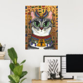 Bast Goddess, ägyptisches Bastet Cat Poster (Heimbüro)