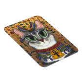 Bast Goddess Cat Egyptian Bastet Art Magnet (Rechte Seite)
