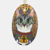 Bast-Göttin-Ägypter Bastet Katzen-Kunst-Verzierung Keramikornament (Links)
