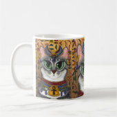 Bast-Göttin Bastet ägyptische Katzen-Kunst-Tasse Kaffeetasse (Links)