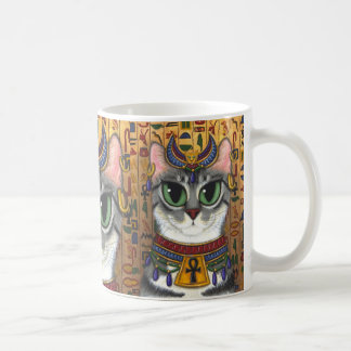 Bast-Göttin Bastet ägyptische Katzen-Kunst-Tasse Kaffeetasse