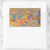 Bast Rechteckiger Aufkleber (Tasche)