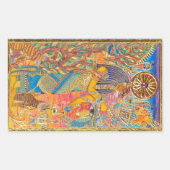 Bast Rechteckiger Aufkleber (Vorderseite)