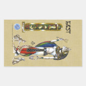 Bast-Rectangle-Aufkleber Rechteckiger Aufkleber (Vorderseite)