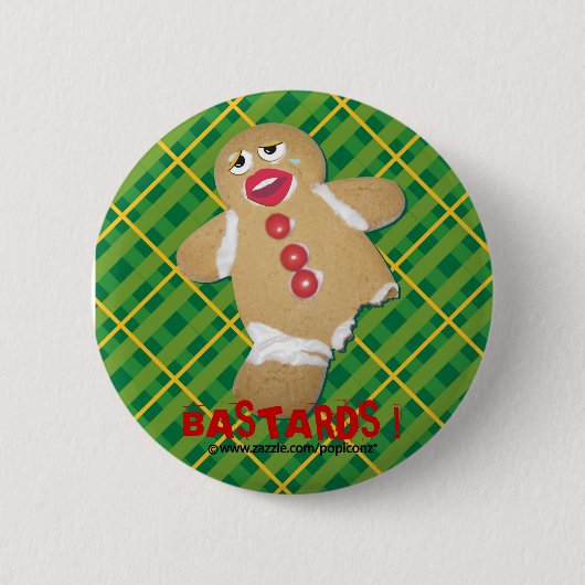 "BASTARD!" humorvolles Button des (Vorderseite)