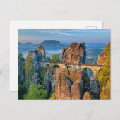 Bastei Ancient Bridge and Rock Formation, Deutschl Postkarte (Vorne/Hinten)