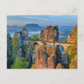 Bastei Ancient Bridge and Rock Formation, Deutschl Postkarte (Vorderseite)