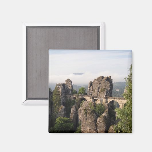 Bastei Bridge in Sachsen Schweiz Magnet (Vorderseite/Rückseite)