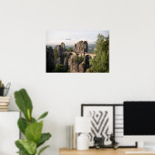 Bastei Bridge in Sachsen Schweiz Poster (Heimbüro)