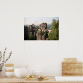 Bastei Bridge in Sachsen Schweiz Poster (Küche)