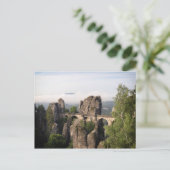 Bastei Bridge In Saxon Switzerland postcard Postkarte (Stehend Vorderseite)