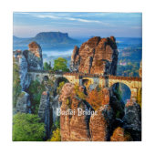 Bastei Bridge, Sachsen, Schweiz Fliese (Vorderseite)