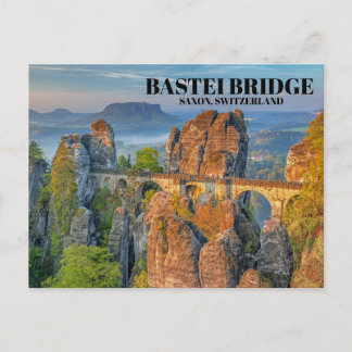 Bastei Bridge Saxon Schweiz Foto Postkarte