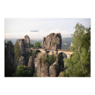 Bastei Brücke im Deutschland-Fotodruck Fotodruck