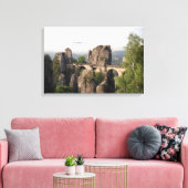 Bastei-Brücke in der sächsischen Leinwand (Insitu (Wohnzimmer))