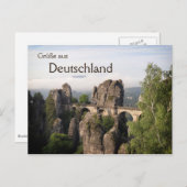Bastei-Brücke in Deutschland - Postkarte (Vorne/Hinten)