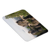 Bastei-Brücke in Deutschland rechteckiger Magnet (Rechte Seite)