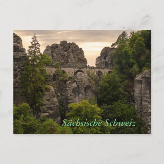 Bastei Brücke Postkarte (Vorderseite)