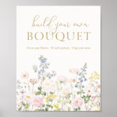 Bastel Dein Eigenes Blumenbouquet Bar Shower Gesch Poster (Vorne)