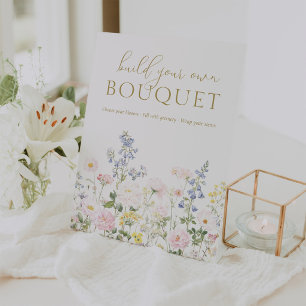 Bastel Dein Eigenes Blumenbouquet Bar Shower Gesch Sockelschild