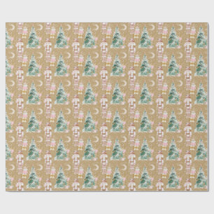Bastel-Nussknacker Kiefer Ballerina rosa Geschenkpapier