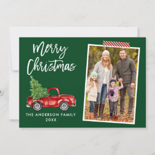 Bastelband Pinsel Schrift Roter LKW Weihnachten Gr