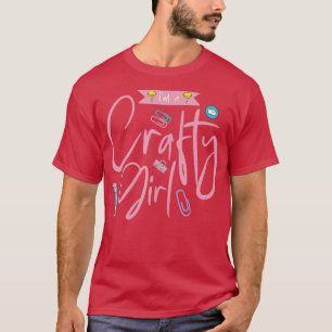 Bastelnde Scrapbooking-Frau Buch Bastel Liebe T-Shirt