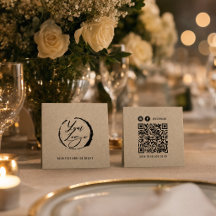 Bastelpapier-Markenkarte mit QR-Code