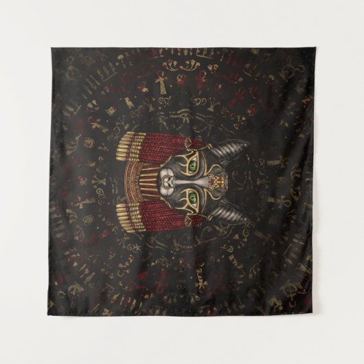 Bastet Ägypter-Göttin Wandteppich (Vorderseite (Horizontal))