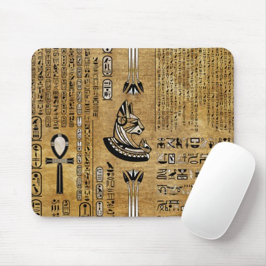 Bastet - ägyptische Göttin Mousepad (Mit Mouse)