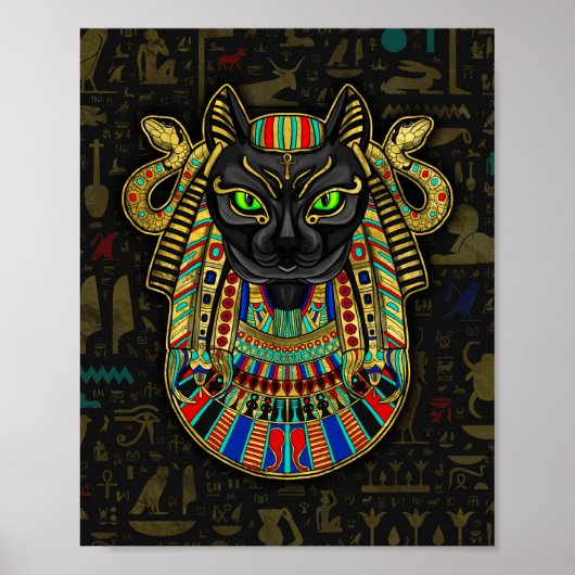 Bastet Ägyptische Göttin Poster (Vorne)
