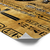 Bastet - ägyptische Göttin Poster (Ecke)