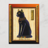 BASTET ~ Ägyptische Katze Gott Historische Kunst Postkarte (Vorderseite)
