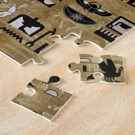 Bastet - Ägyptische Katzen und Ankh-Kreuz Puzzle (Seite)