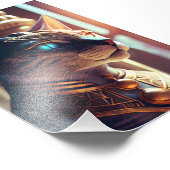 Bastet Ägyptische Katzengöttin Fotodruck (Ecke)