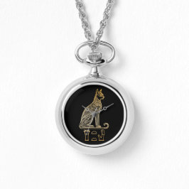 Bastet, ägyptische Katzengöttin. Name in Hieroglyp Armbanduhr