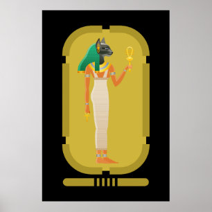 Bastet – altägyptische Göttin Poster