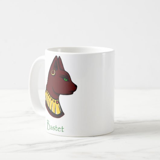 Bastet - Alte ägyptische Göttin (benannt) Kaffeetasse (Vorderseite Links)