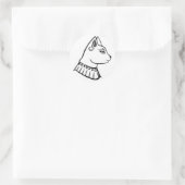 Bastet - alte ägyptische Göttin Runder Aufkleber (Tasche)