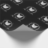 Bastet Ancient Egypt Cat Crescent Goth Moon Geschenkpapier (Ecke)