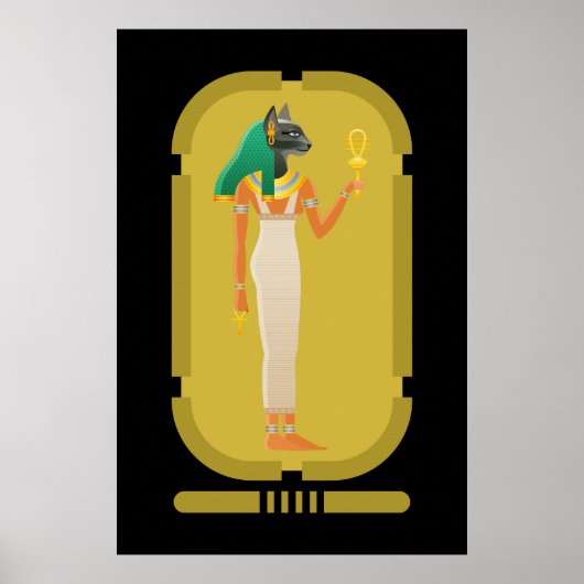 Bastet Ancient Egypt Goddess Poster (Vorne)