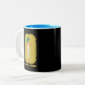 Bastet Ancient Egypt Goddess Zweifarbige Tasse (Vorderseite Links)