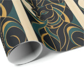 Bastet Cat Goddess Wrapping Paper Geschenkpapier (Rolleneckpunkt)