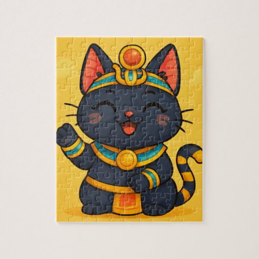 Bastet Cat Puzzle | Ägyptische Göttin (Vertikal)