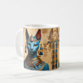 Bastet der alte ägyptische Gott der Katzen Kaffeetasse (Vorderseite Links)