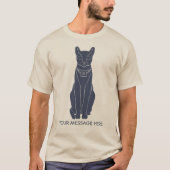 Bastet Egyptian Cat Goddess Graphic T-Shirt (Vorderseite)