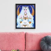 Bastet Egyptian Goddess art von Renee Lavoie Leinwanddruck (Insitu (Wohnzimmer))